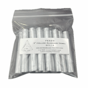 FE523 Hollow Aluminum Dowel 3"