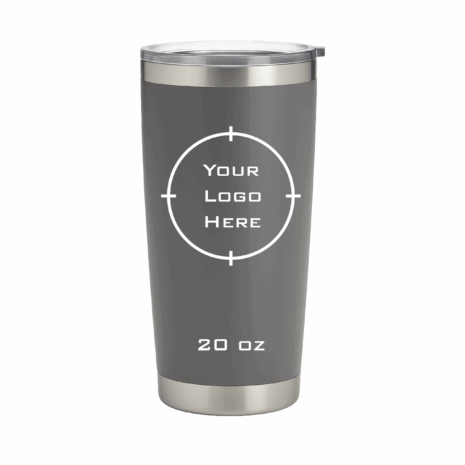 Engraved 20oz Stainless Steel Tumbler_Gray Engraved 20oz Stainless Steel Tumbler_Gray
