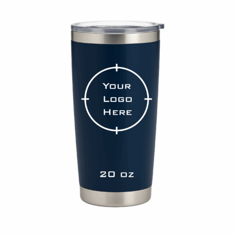 Engraved 20oz Stainless Steel Tumbler_Navy Blue Engraved 20oz Stainless Steel Tumbler_Navy Blue