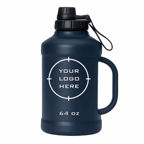 Engraved 64oz Stainless Bottle_Navy Blue Engraved 64oz Stainless Bottle_Navy Blue